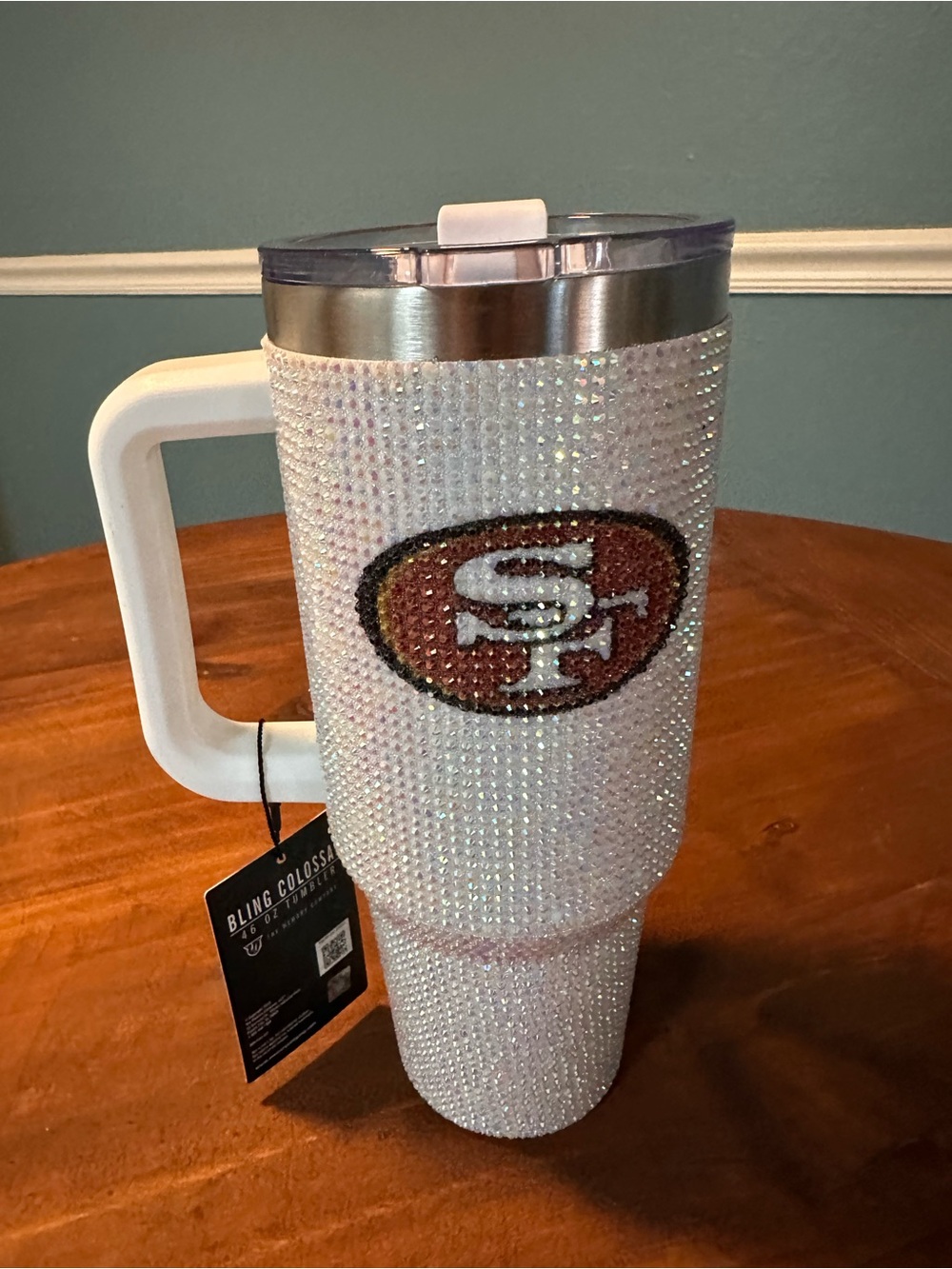 Niners bling tumbler